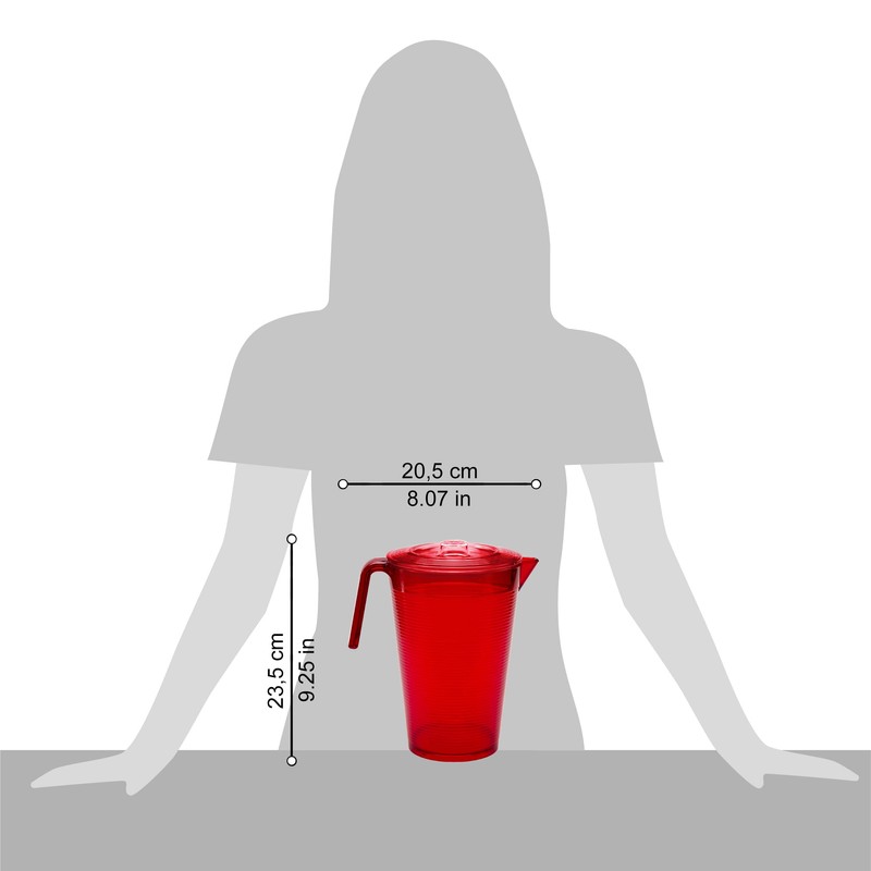 Omada Design Jug 2.1 Litre with Lid Shatterproof Outdoor with