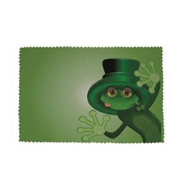 U24 Glass Cleaning Cloth for Glasses Frog Motif No. 24 Flag Microfibre Cloth