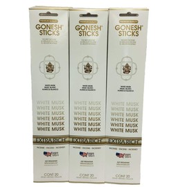 Gonesh White Musk Incense Sticks Total 240sticks