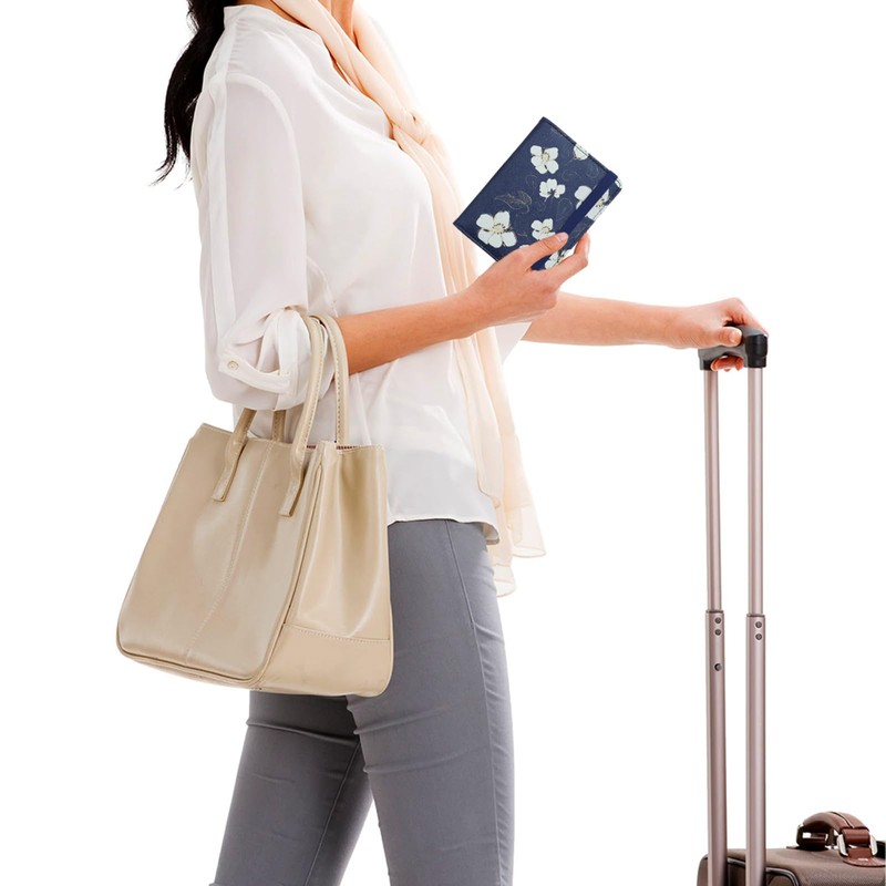 WALNEW Passport Holder Cover Wallet, RFID Blocking Leather Travel Document