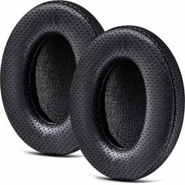 Earpads for PC38X, PC37X, HD560S, HD599, HD598/SE/CS/SR, HD595 Headphones by TRANSTEK - Thicker Memory Foam I Deeper Inner Hole (Breathable Hole)