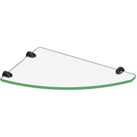 DreamLine GLSH-4100-09 Corner Shower Glass Shelf, Matte Black