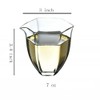Gaolinci Hexagonal Clear Borosilicate Glass Tea Sharing Cup, Kungfu Tea