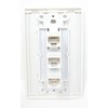 RiteAV Decorative 1 Gang 3 Port Cat6 Wall Plate -
