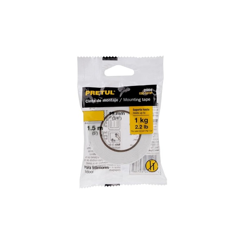 Pretul CDC-1915P Cinta doble cara de 19 mm x 1.5