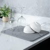 Stone Drying Mat for Kitchen Counter - Non Slip Diatomaceous