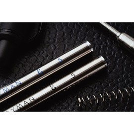 Grafton Gel Pen Refills by Everyman, New and Improved Ink Cartridges for Grafton Pen, 3 Pack (Mini-Blue, .5mm)