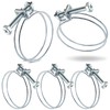 Poppstar Pack of 5 Double Wire Hose Clamps W1 Galvanised