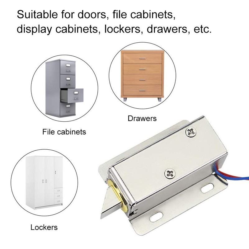 FTSTech Mini Small Cabinet Locks 12V 0.6A Magnetic Lock Electromagnetic