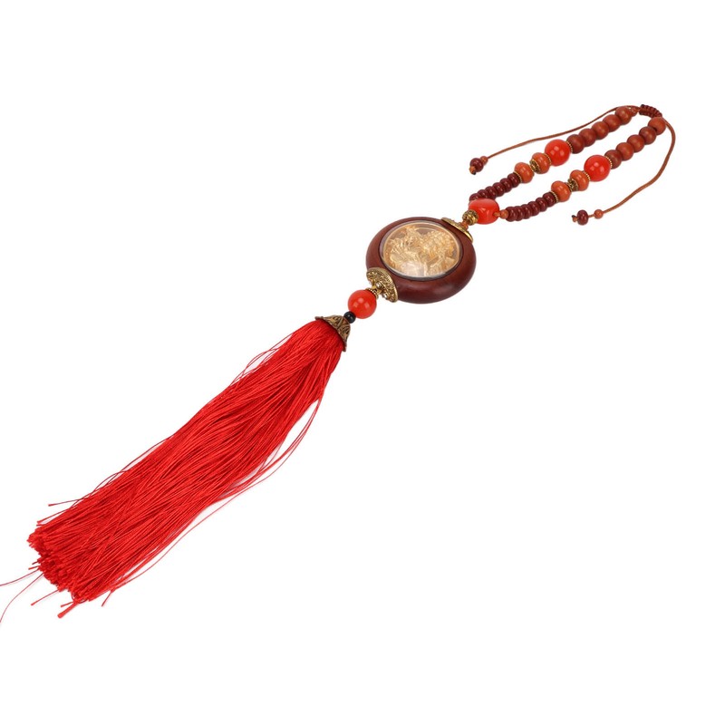 Buddha Decor Rosewood Statue Pendant Lucky Car Interior Decoration for