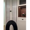 Goo-Ki 6 Pack Matte Black Cabinet Knobs with Back/Base Plate