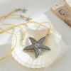 ZMANYIJEW Shell Starfish Necklace Conch Seashell Statement Pandent Chunky Necklace
