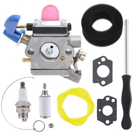 FitBest Carburetor with Tune-up Kits for Craftsman 9287-340201 358796390 Poulan PP2822 966513101 UST GG5500 GG7500N JF182 String Trimmer Hedge Trimmer 577587901 574672801 Carb