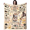 INTEKLY Cat Gifts Blanket Cute Kitten Pet Throw Blanket for
