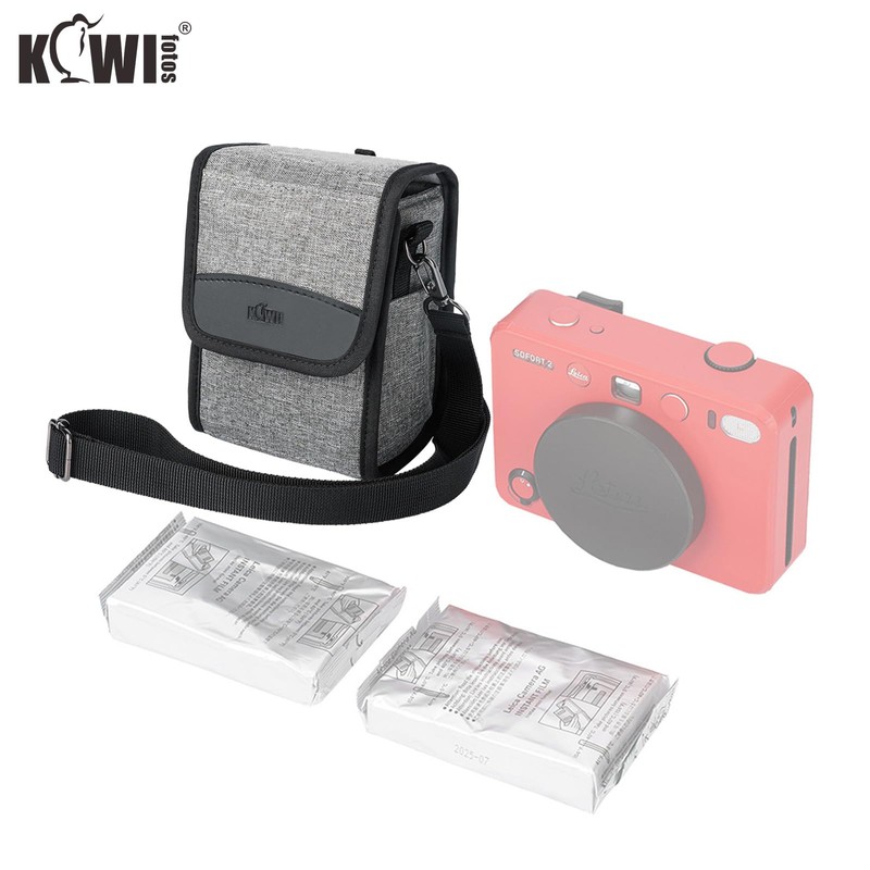 KIWIFOTOS Compact Camera Case, Grey / Large, Neck pouch