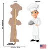 Advanced Graphics Cartoon Chef Life Size Cardboard Cutout Standup