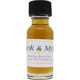 Frankincense & Myrrh Scented Body Oil Fragrance [Regular Cap - Brown - 1/2 oz.] - ID#5061
