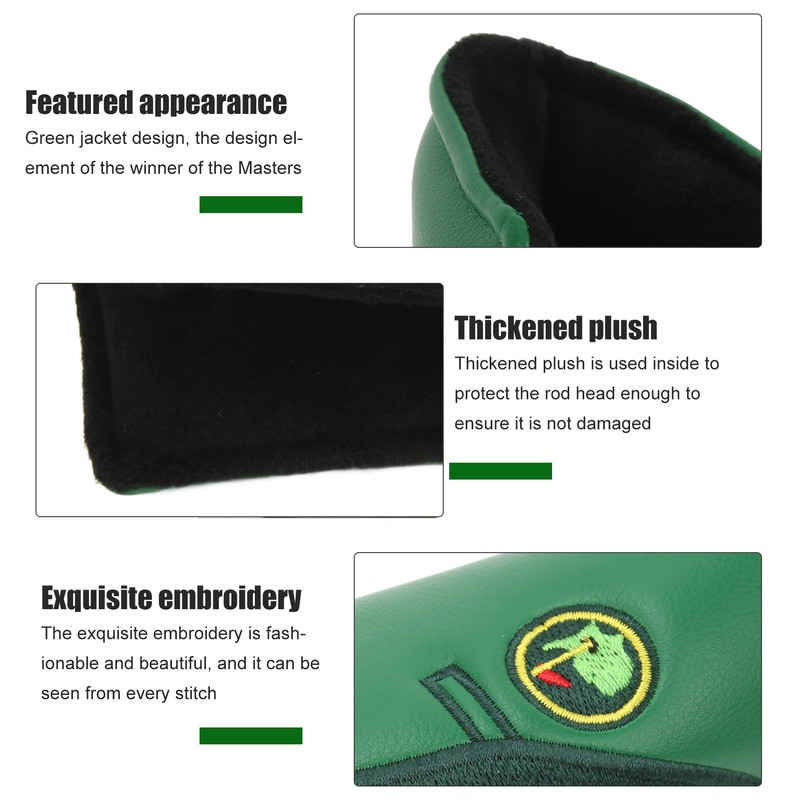 Golf Putter Headcover L Shaped Waterproof PU Golf Putter Head