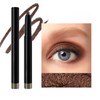 Brown Eyeshadow Pencil, Smooth Shimmer Cream Eyeshadow Stick, High Pigmented