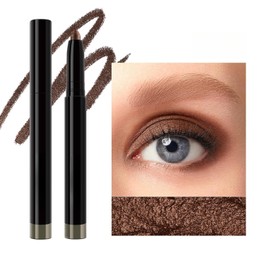 Brown Eyeshadow Pencil, Smooth Shimmer Cream Eyeshadow Stick, High Pigmented Long Lasting Waterproof Eye Shadow Pencil Highlighter Stick Makeup, Multi-Dimensional Eyeshadow Highlighter Eye Liner 07#