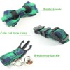 Cat Collar Breakaway with Bell and Bow Tie, Plaid Design