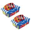 Marshmallow Furniture 2 Pack Kids Sofa, 2-in-1 Flip Open Foam