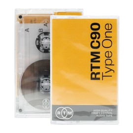 RTM C90 | Type 1 | 90-Minute Low Noise Music Cassette | Studio Quality | Ideal for Music Recording | Single Cassette