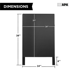 Ilyapa 24x40 inch Double-Sided Frameless Black Wood Chalkboard Sign | Menu Board, Wedding Sign, Restaurant Sign