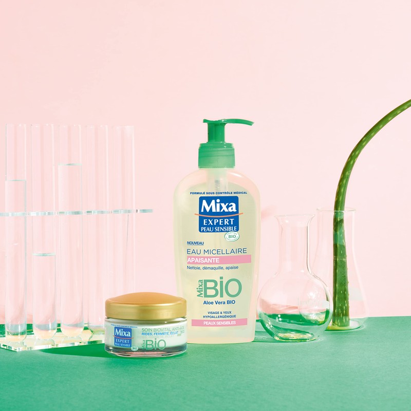 MIXA - Eau démaquillante - BIO Aloe vera et Glycérine