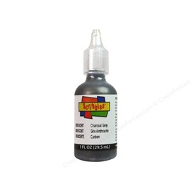 Scribbles 3D Fabric Paint 1oz-Iridescent - Charcoal Grey