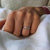 Silverly Half Eternity Rings for Women - 925 Sterling Silver