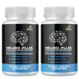 Pelican Vitamins Neuro Plus- Nerve Health Support- 2 Bottles- 120 Capsules