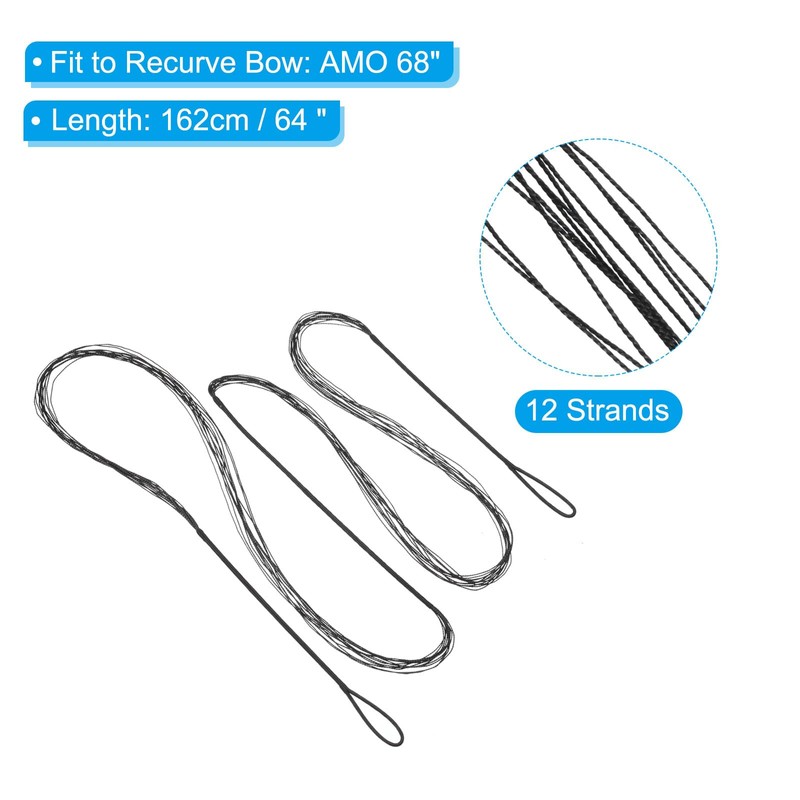 PATIKIL Bow Cord Replacement with Bow String Finger Guards for
