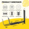 LukLoy Window Planter Box Brackets, 6 Pack Adjustable Heavy Duty