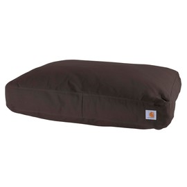 Carhartt Durable Canvas Pet Bed, Water Resistant Firm Duck Dog Bed, Dark Brown, Large