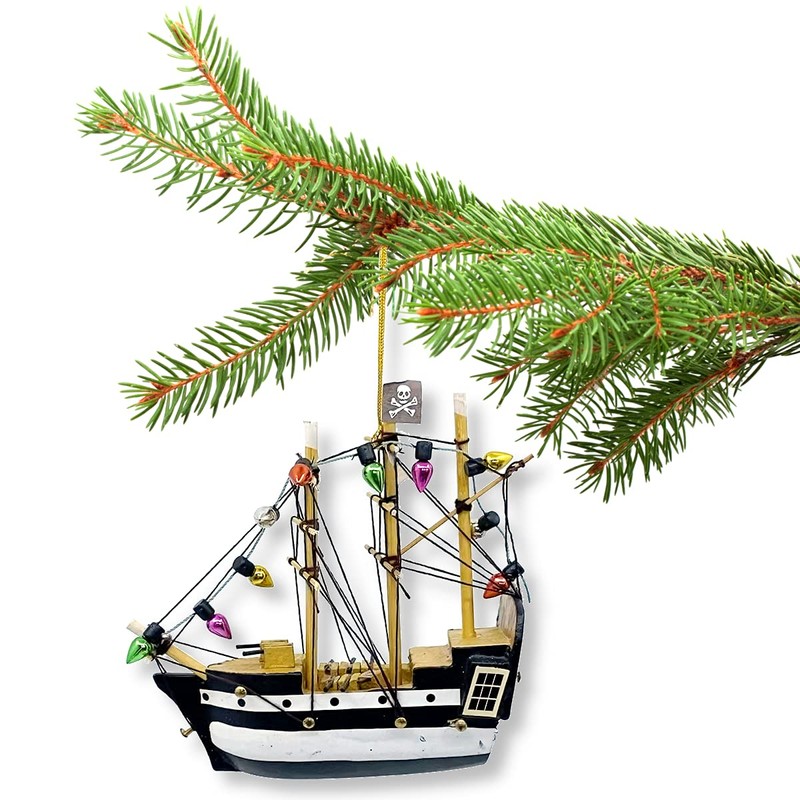 Pirate Ship Ornament Christmas Tree Decoration