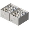 FHSQX 2 Pack Shoe Organizer for Closet,Fits up to 24