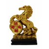 Feng Shui Import Golden Horse Statue Stepping on Money Coin