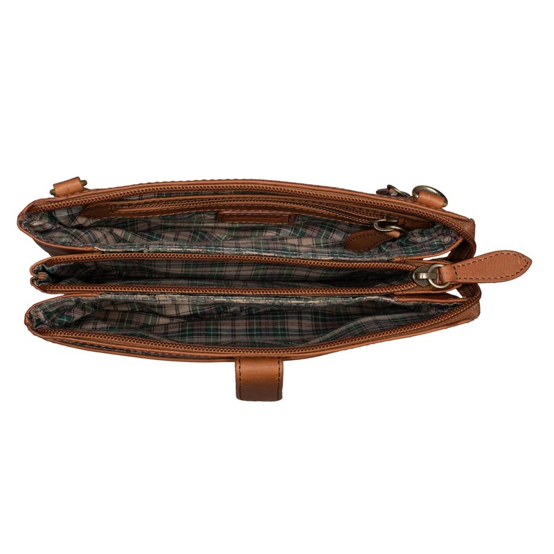 Benthill Leather Shoulder Bag – Travel Wallet Made of Genuine