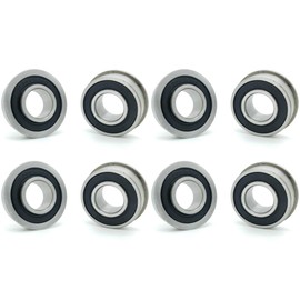 Eight (8) Flanged Ball Bearing ID 5/8" x OD 1-3/8", Lawn Mower, Wheelbarrows, Carts & Hand Trucks Wheel Hub