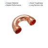 sourcing map U Shape Angle 180° Copper Pipe Fitting 10