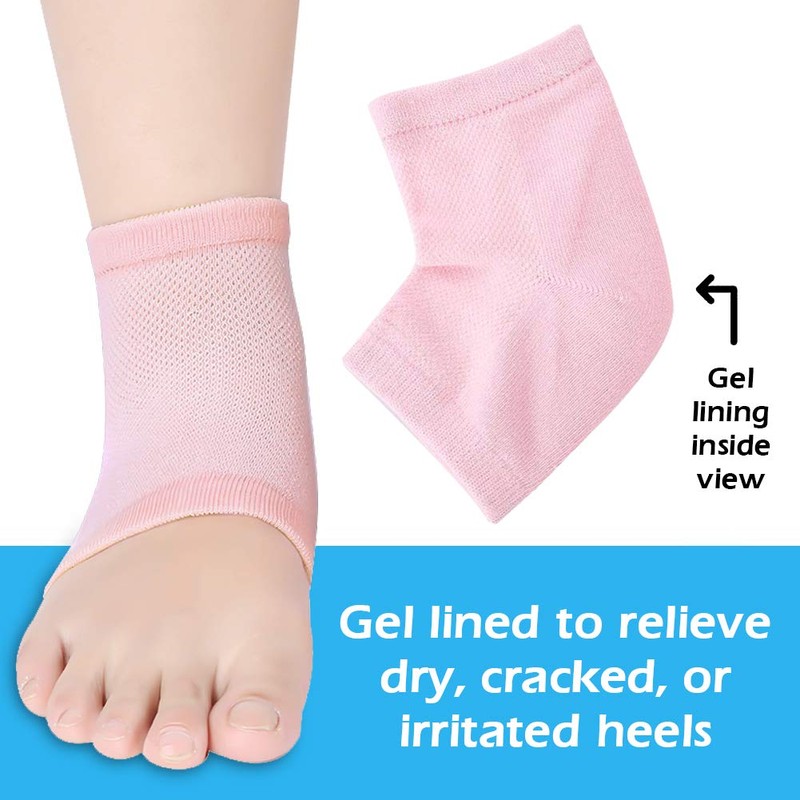 Calcetines de Talón de Gel Suave Calcetines Abiertos de Dedos