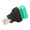3Pcs RJ45 Screw Terminal Adapter RJ45 Female Thread to 8