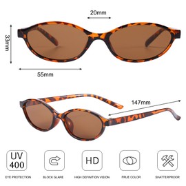 BSITSSS 5 Pairs Oval Sunglasses Womens Mens, Fasion Sunglasses, Vintage Sun Glasses, Retro Sunglass, Sunglasse Polarized UV Protection for Eyewear Shopping BeachOutdoor Party