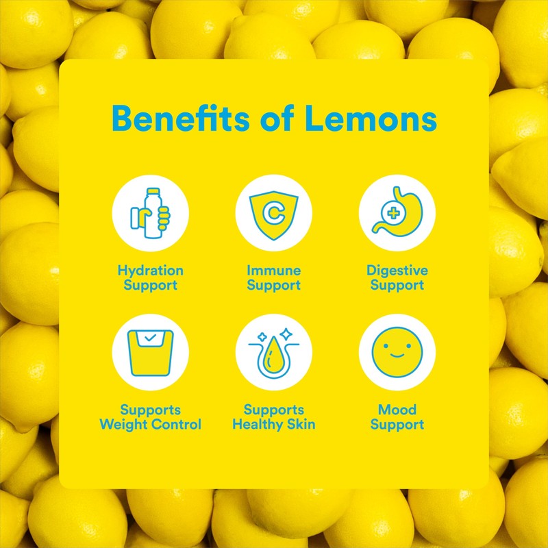Lemon Perfect Peach, Hydrating Flavored Lemon Water, Zero Sugar, Delicious