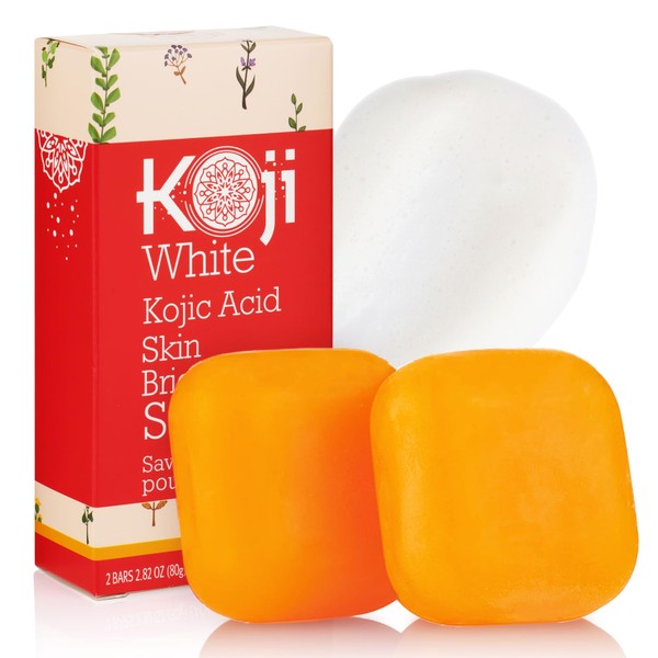 Koji White Pure Kojic Acid Soap for Exfoliating Face &