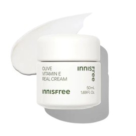 Innisfree Face Moisturizer, olribeu Vitamin E rieol Cream 50m L for daily skincare routines, lotion balm or gel texture, Korean Import, Beauty and Personal Care