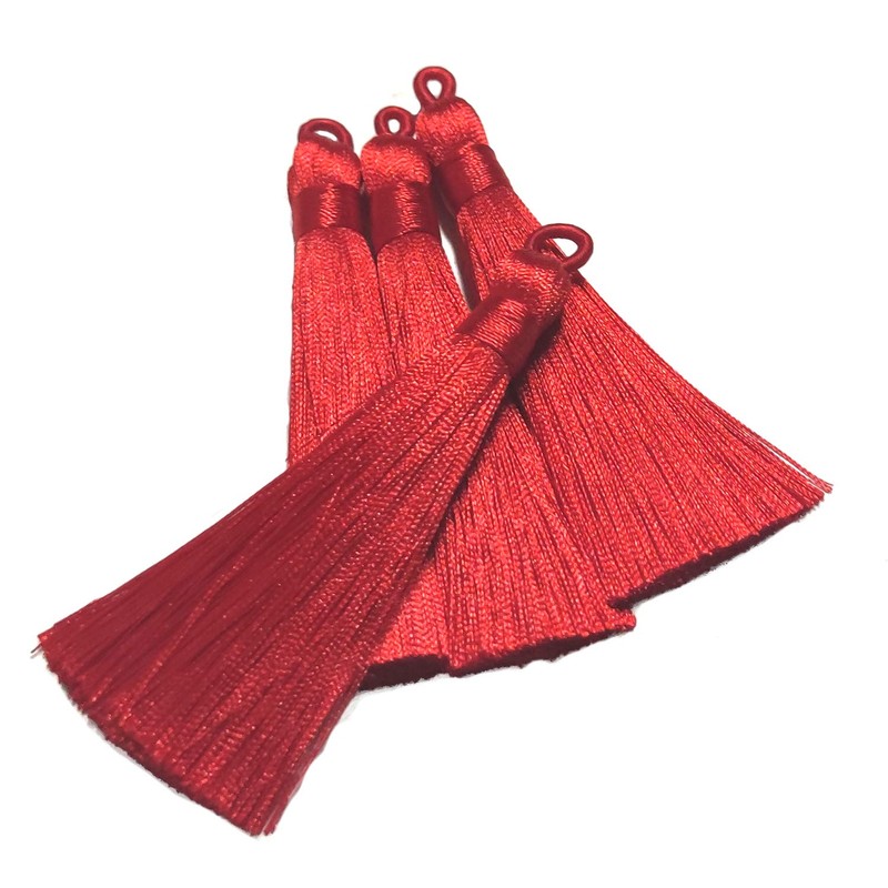 Qililandiy 20 Pieces Tassels 8 cm Terylene Pendants Handmade Tassel