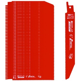 50 Pack 6 inch 14/18 TPI Bi-Metal Auto Dismantling Sawzall Blade for Metal, 6” 18-TPI Reciprocating Saw Blades