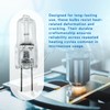 Memiuyelay 4Pcs Microscopes Halogen Bulb 6V 30W Halogen Replacement Bulbs